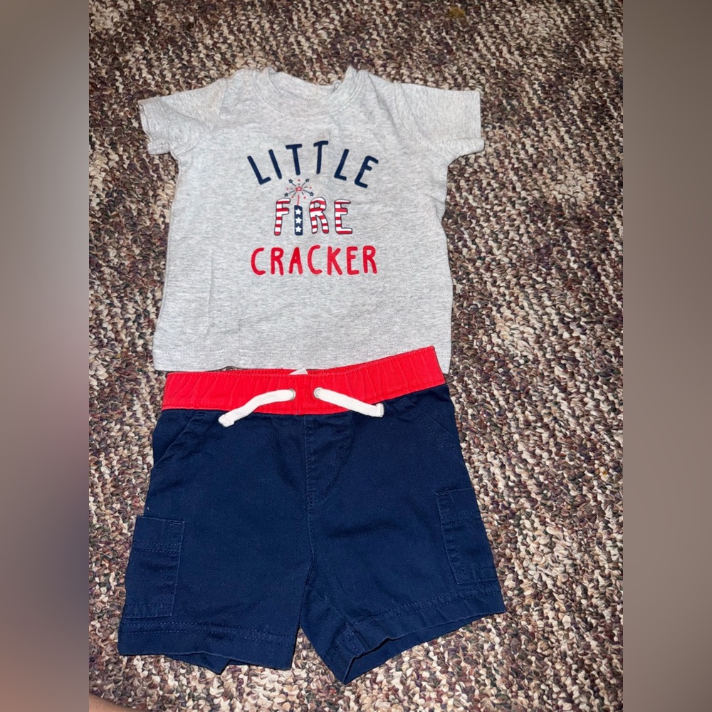 Carter's Red and Navy Baby Outfit